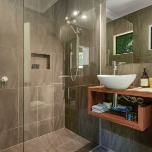 Bathroom renovation, vanity, whangaroa, far north, shower,