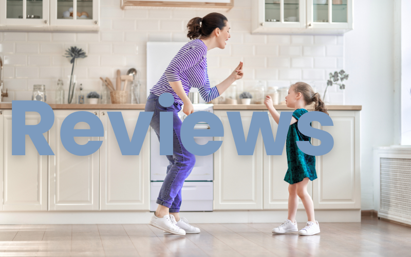 Happy customers in their newly renovated kitchen